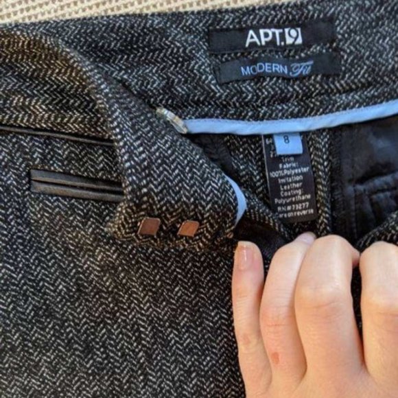 Herringbone Slacks - Apt 9, Size 8 - Picture 2 of 4